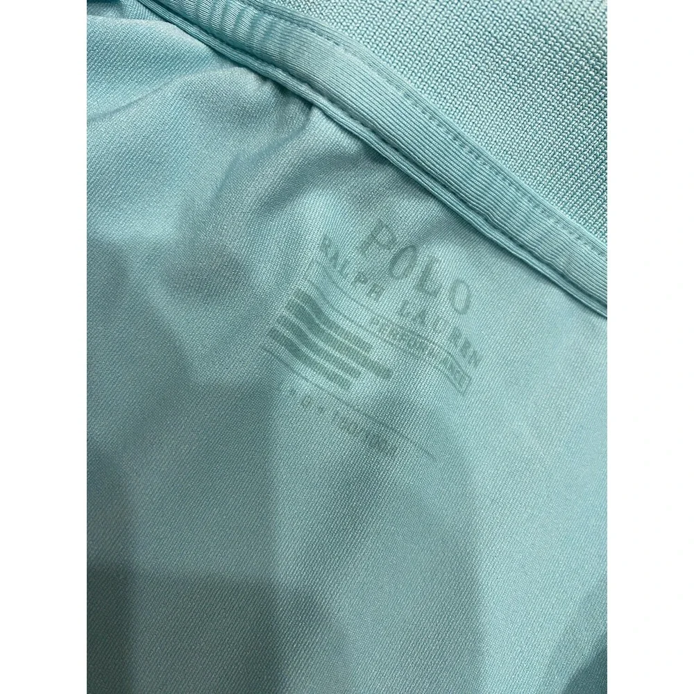 Polo Ralph Lauren Shirt Men's Large Polo Performance Short Sleeve Teal Casual